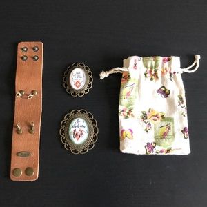 PLUNDER Tan Cuff and 2 Pendants
